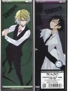 2 pcs shiny sticker DuRaRaRa!! DRRR anime Heiwajima Shizuo Kishitani Shinra - Picture 1 of 1