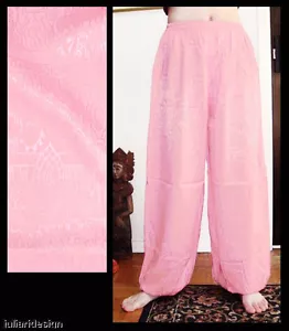 Harem Pants Belly Dance Baby Pink Sparkle - Picture 1 of 1