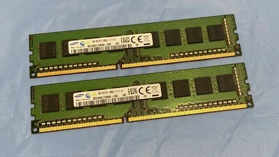 2 x 4GB (8GB Kit) Samsung M378B5173BH0-CK0 PC3-12800U 1600MHz Computer Memory * - Image 1 of 3