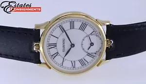 Orologio Uomo Tourneau Oro 18k Doppio Fuso Orario - Foto 1 di 11