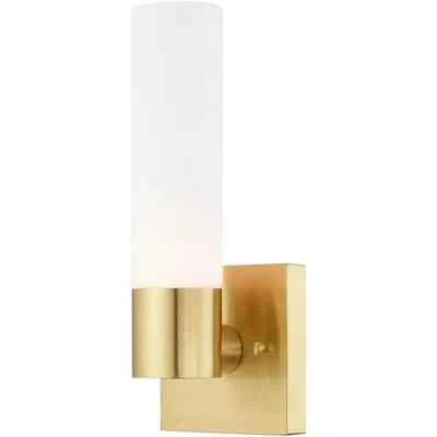 Satin Brass Aero Wall Sconce Livex Lighting 10101-12 - Image 1 of 4