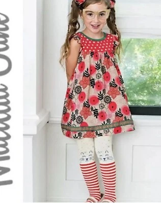 Vestido Matilda Jane Sin Mangas Buenas Nuevas Talla 4T Niña Pequeña Foto 1 de 4