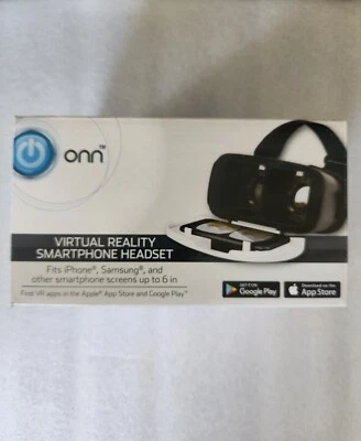 ONN Virtual Reality Smartphone Headset Fits iPhone, Samsung, & 6in Screens NIB - Image 1 of 4