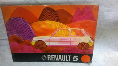  Manuale uso e manutenzione RENAULT 5 - 1973- ORIGINALE D'EPOCA  - Immagine 1 di 3