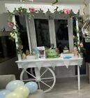 Beautiful Handmade Wooden Cart Ideal Wedding, Bar, Sweets, Retail Display 5Ft L