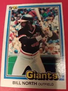 1981 Donruss Bill North #76 San Francisco Giants - Bild 1 von 1
