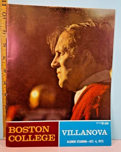 1975 BOSTON COLLEGE vs Villianova College Football Program HIGH GRADE!!🔥 - Picture 1 of 1