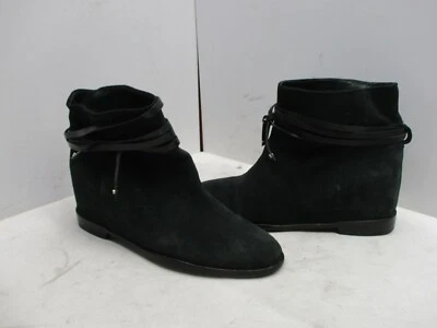 Botines sin cordones Alice and Olivia de cuero gamuza negro para mujer talla 40 EUR Foto 1 de 4