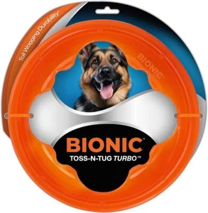 BIONIC Toss-N-Tug Turbo Dog Toy Lightweight Design for Light Chewers - Picture 1 of 3
