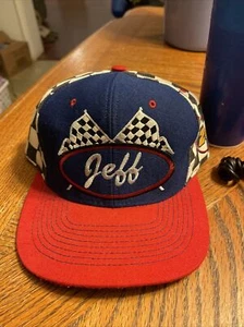 Vintage 90s Nascar Racing Jeff Gordon #24 snapback hat Made In USA Rare Cap - Picture 1 of 8