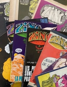 ZINC - Lot n° 1 à 22 - 1972-1974 - fanzine - Guitton, Soulas, Nicoulaud - BE - Foto 1 di 5