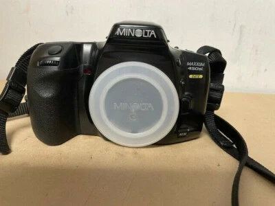 Cámara fotográfica Minolta Maxxum 450si fecha panorámica 35 mm con manual de instrucciones en muy buena condición Foto 1 de 3
