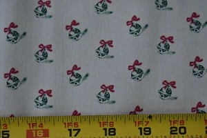 18" Long, Vintage, Red Green Bells on Tan Stiffer-Cotton, Marcus Brothers,N6469 - Picture 1 of 4