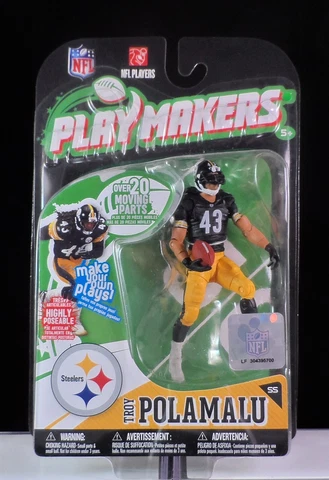 2010 Series 1 Mcfarlane Playmakers Troy Polamalu Pittsburgh Steelers Action Fig Cover