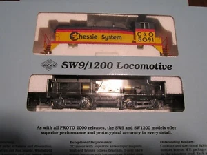 Locomotora diésel Proto 2000 8813 HO Chessie System/B&O SW9/1200 #5091 LN/caja - Imagen 1 de 4