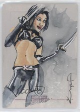2011 Marvel Dangerous Divas SketchaFEX Sketch Cards 1/1 John Haun l6f