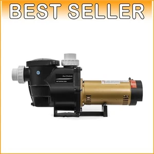 Durable 2HP Self-Priming Pool Pump - Efficient 66ft Lifting Height & 97GPM Flow - Picture 1 of 10