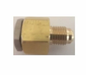 UN Thread to Pipe UNF 7/16"-20 JIC 04 Male to 1/16" NPT Female - Picture 1 of 1