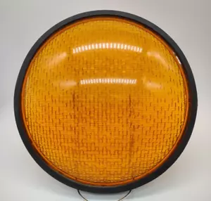 Kopp 12" Yellow Wide Angle Traffic Light Lens USA Made - Picture 1 of 6