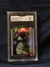 VERY RARE 1999 BOWMAN CHROME GOLD REFRACTOR DIMITRI YOUNG 10/25 GRADED A 9 MNT