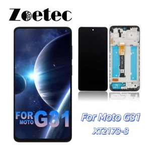 Digitalizador de pantalla LCD OLED para Motorola Moto G31 XT2173-3 + Repuesto de marco FABRICANTE DE EQUIPOS ORIGINALES - Imagen 1 de 7