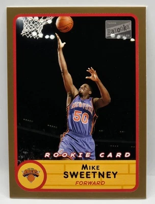 03-04 Topps Bazooka Mike Sweetney (Gold Parallel) RC (New York Knicks) #245 - Image 1 of 2