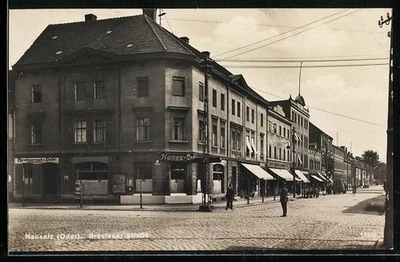 AK Neusalz /Oder, Restaurant und Cafe von Paul P., Hansa Cafe in der Breslauer   - Bild 1 von 2