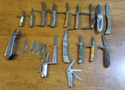 22 NAVAJAS DE BOLSILLO VINTAGE PARA REPUESTOS O REPARACIÓN, Old Timer, ImperialRobesonOther D Foto 1 de 4