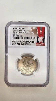 ⭐ 2020 W SALT RIVER BAY NGC CERTIFIED MS64 #502 - Image 1 of 2