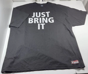 WWE Authentic Dwayne The Rock Johnson Just Bring It T-Shirt Black Size 3X - Picture 1 of 9