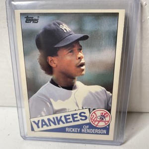 1985 Topps Traded Rickey Henderson card #49T
