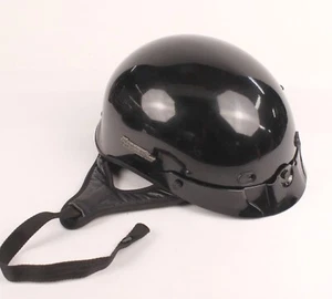 Harley Davidson Spoiler Gloss Black Hybrid Half Helmet Size L 59-60cm W/Bag Read - Picture 1 of 19