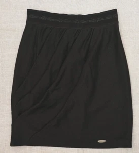 Falda Negra Lacoste + Malandrino Talla Pequeña S Cintura Elástica Reunida Logotipo Forrada - Imagen 1 de 24
