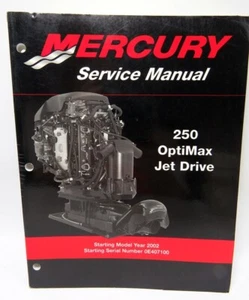 Factory Service Manual - 2002 up Mercury 250 Optimax Jet Drive - NICE! - Picture 1 of 2