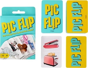 PIC FLIP Mattel Card Game ~ It's Flippin Fun with 110 Picture Cards Age 7+ *NEW* - Picture 1 of 6