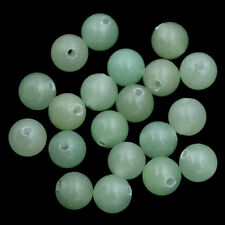 Big hole (2mm)Wholesale Lot 10mm Natural Gemstone Round Loose Beads 30pcs