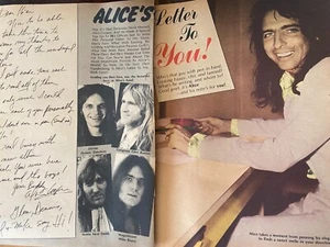 Alice Cooper, Two Page Vintage Clipping, aa - Picture 1 of 1