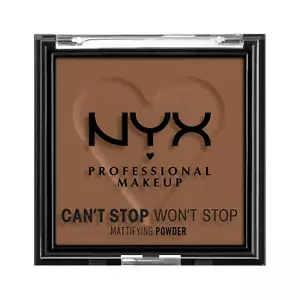 NYX Professional Makeup Can't Stop Won't Stop Mattifying Pressed Powder, 09 Deep - Picture 1 of 7