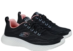 NWT Skechers Women's Lite Foam Lightweight Air-Cooled Running Sneaker Black 6.5 - Picture 1 of 9