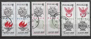 POLAND , 1969 , 5TH NATL. ALERT , SET OF 3/BLOCKS OF 4 , PERF , CTO - Picture 1 of 1
