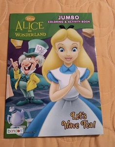 Alice in Wonderland Jumbo Coloring & Activity Book With Tear/Share Pages New! - Imagen 1 de 7