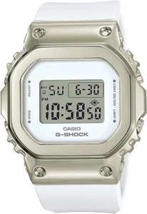 Casio G-Shock GM-S5600G-7 Stainless Steel Sleek White Metal Womens Watch - Picture 1 of 4