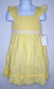 Sophie Rose Dress 4 4T Girls Yellow Peasant Daisy Chain Flutter Sleeve NWT - Bild 1 von 5