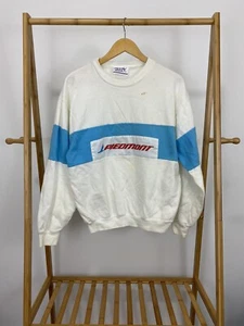 VTG 80s Piedmont Airlines Employee Color Block Sweatshirt Size M USA - Picture 1 of 8