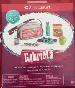 American Girl Gabriela's Accessories New Gabriela Boombox Bag Apple Bottle NIB - Picture 1 of 3