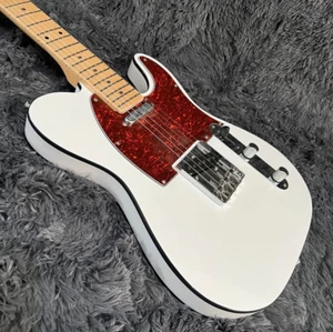 Tele Electric Guitar Double Binding Red Tortoise Shell Pickguard Mahogany Body - Picture 1 of 8