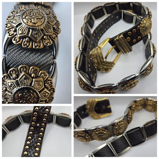 Brown Leather Chain Belts for Women for sale