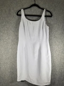 Jones New York Dress Women 12P Blue Sleeveless Silk Midi Fairy Whimsical - Picture 1 of 6