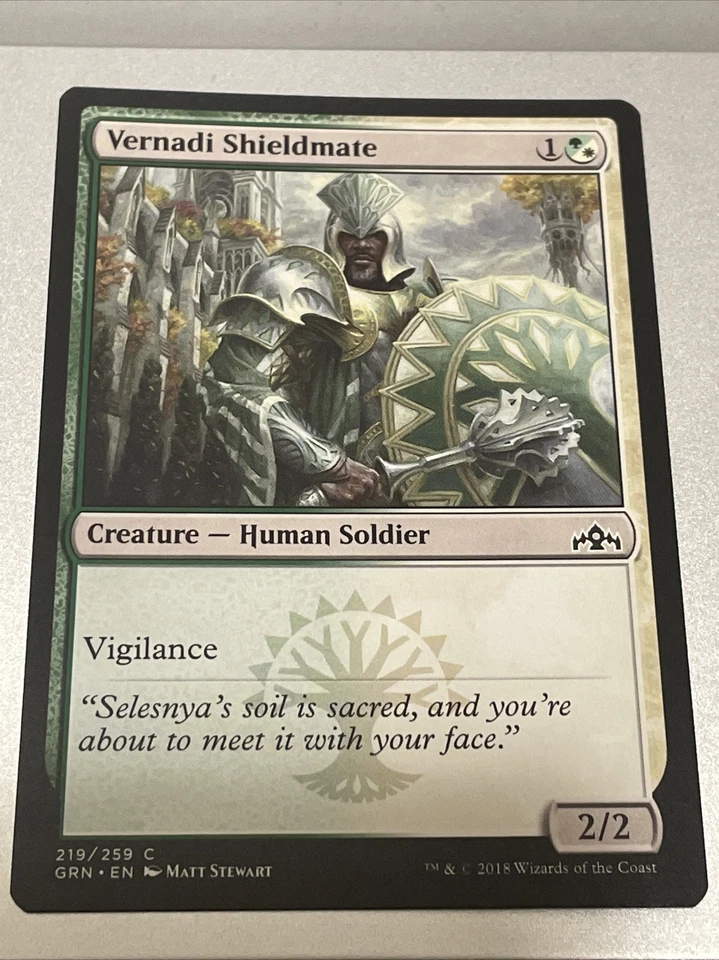 MTG Vernadi Shieldmate Guilds of Ravnica 219/259 Magic The Gathering @3110* - Image 1 of 1
