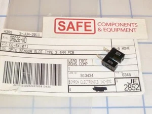 OMRON EE-SX1071 Sensor QTY-1 Thru-Beam Slot Phototransistor 30VDC PCB Mnt Q45-6 - Picture 1 of 2